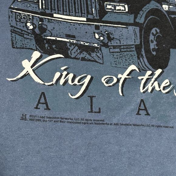 Ice Road Truckers Alaska T Shirt King Of The Road Rare TV Show Mens Size Large - Picture 3 of 7